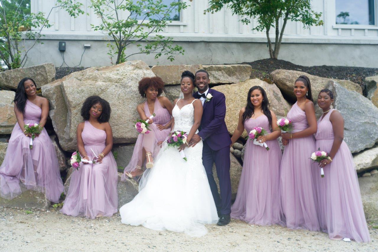 kathi robertson wedding le belvedere bride groom with bridal party